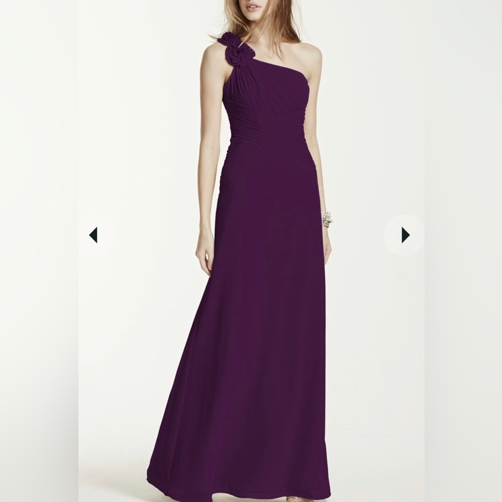 David’s Bridal One Shoulder Bridesmaid Dress